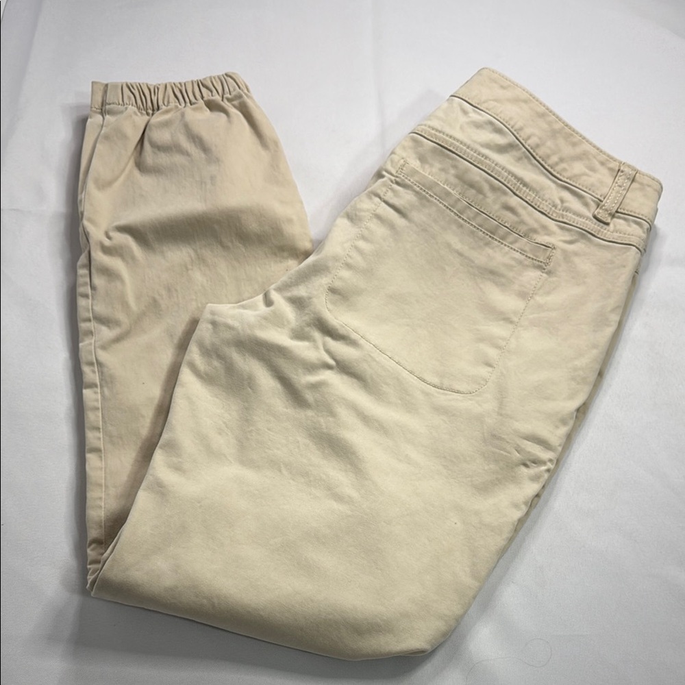 CAbi Cream Elastic Waistband Trousers